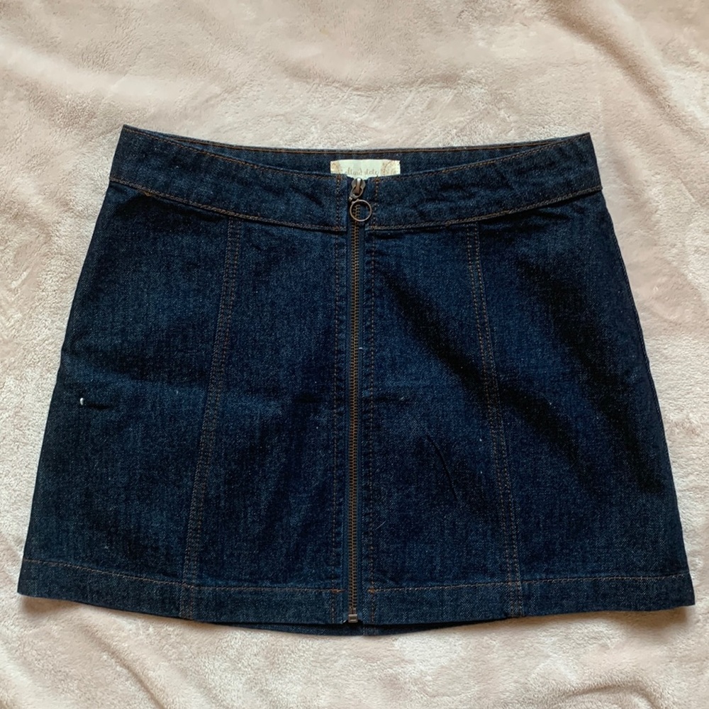 Altar’d State Denim Skirt with front zipper